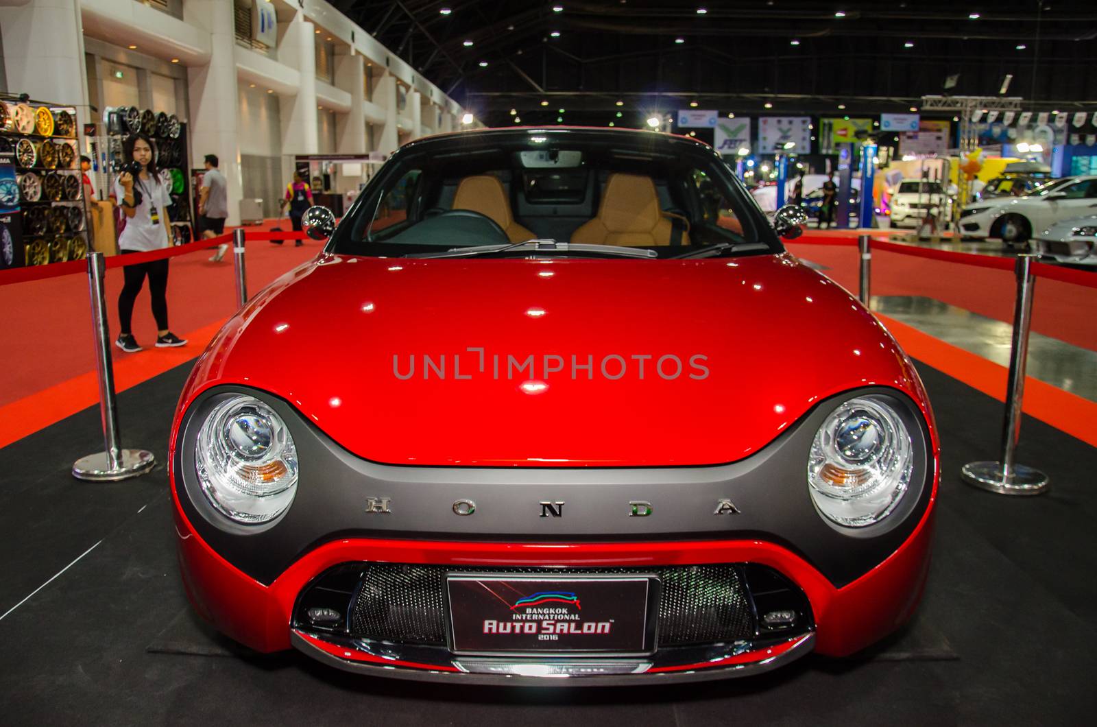 NONTHABURI - JUNE 22 : Honda S-660 Neo Concept car on display at Bangkok International Auto Salon 2016 Exciting Modified Car Show on June 22, 2016 in Nonthaburi, Thailand.