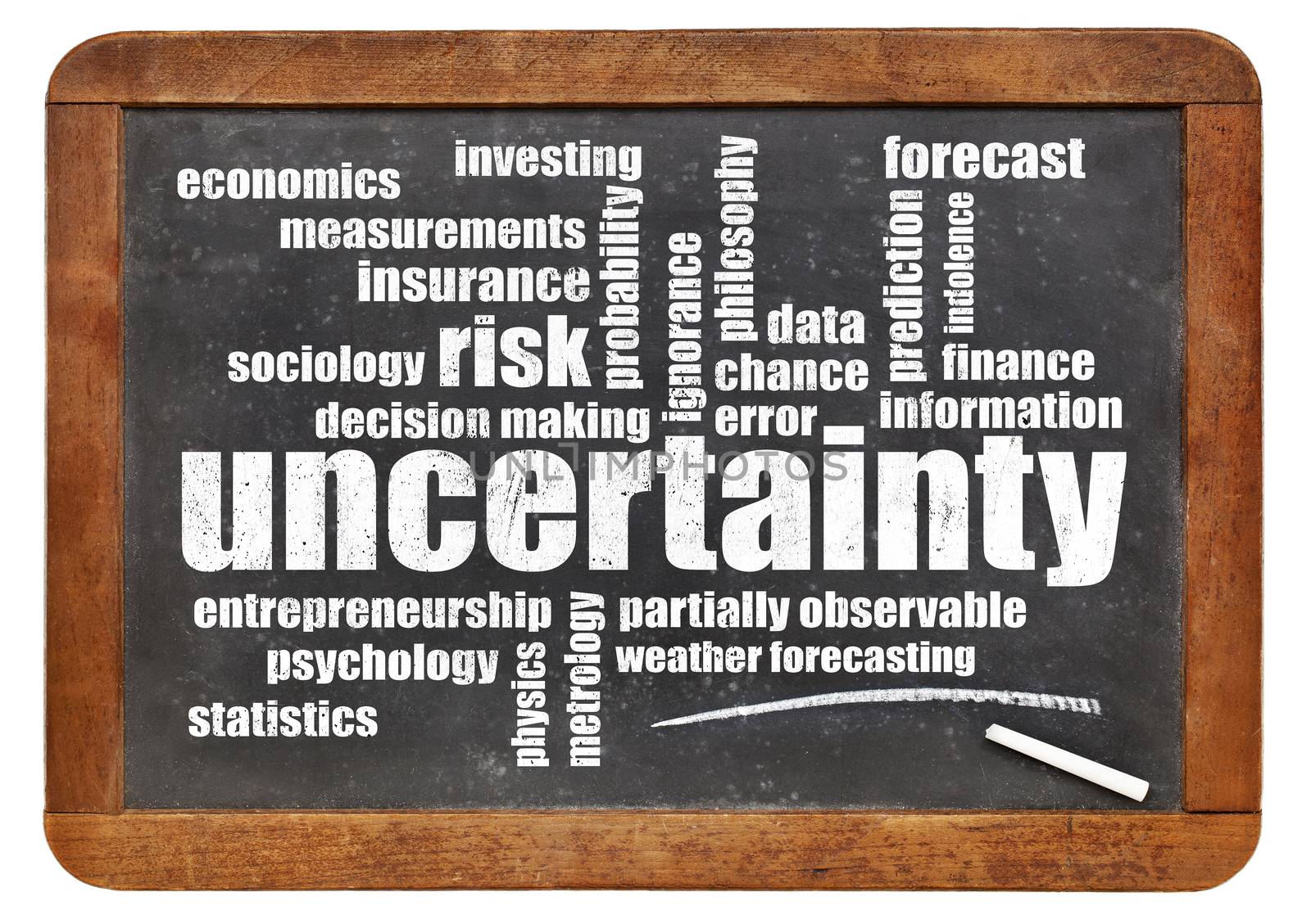 uncertainty and risk word cloud by PixelsAway
