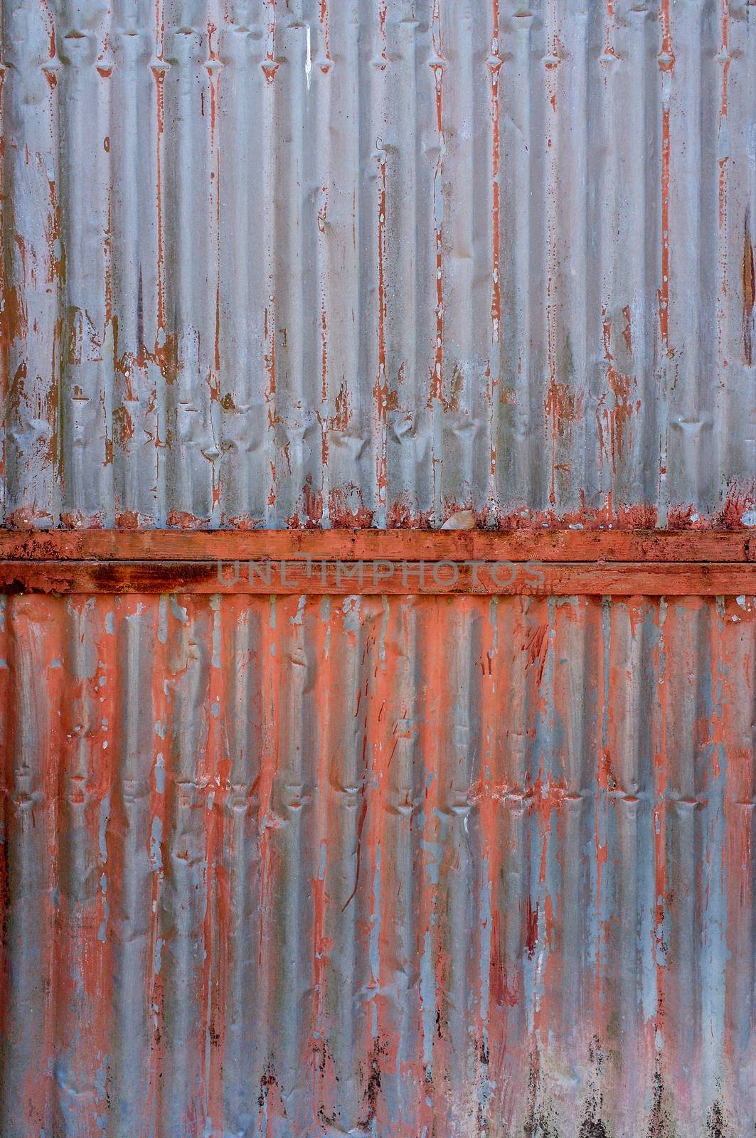 Old rust on zinc wall by koson