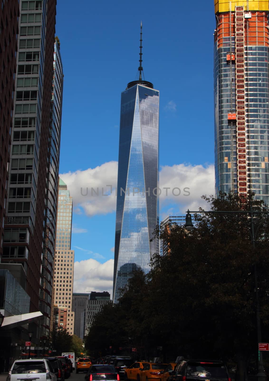 Freedom Tower One WTC New York Vertical Street View by HoleInTheBox