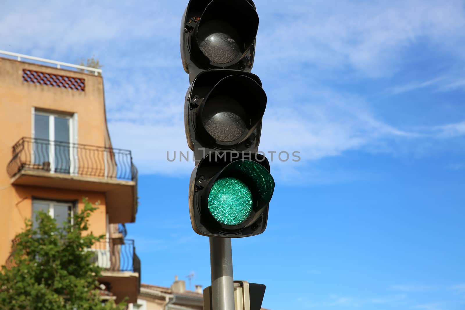 Close Up of Green Illuminated on Traffic Light