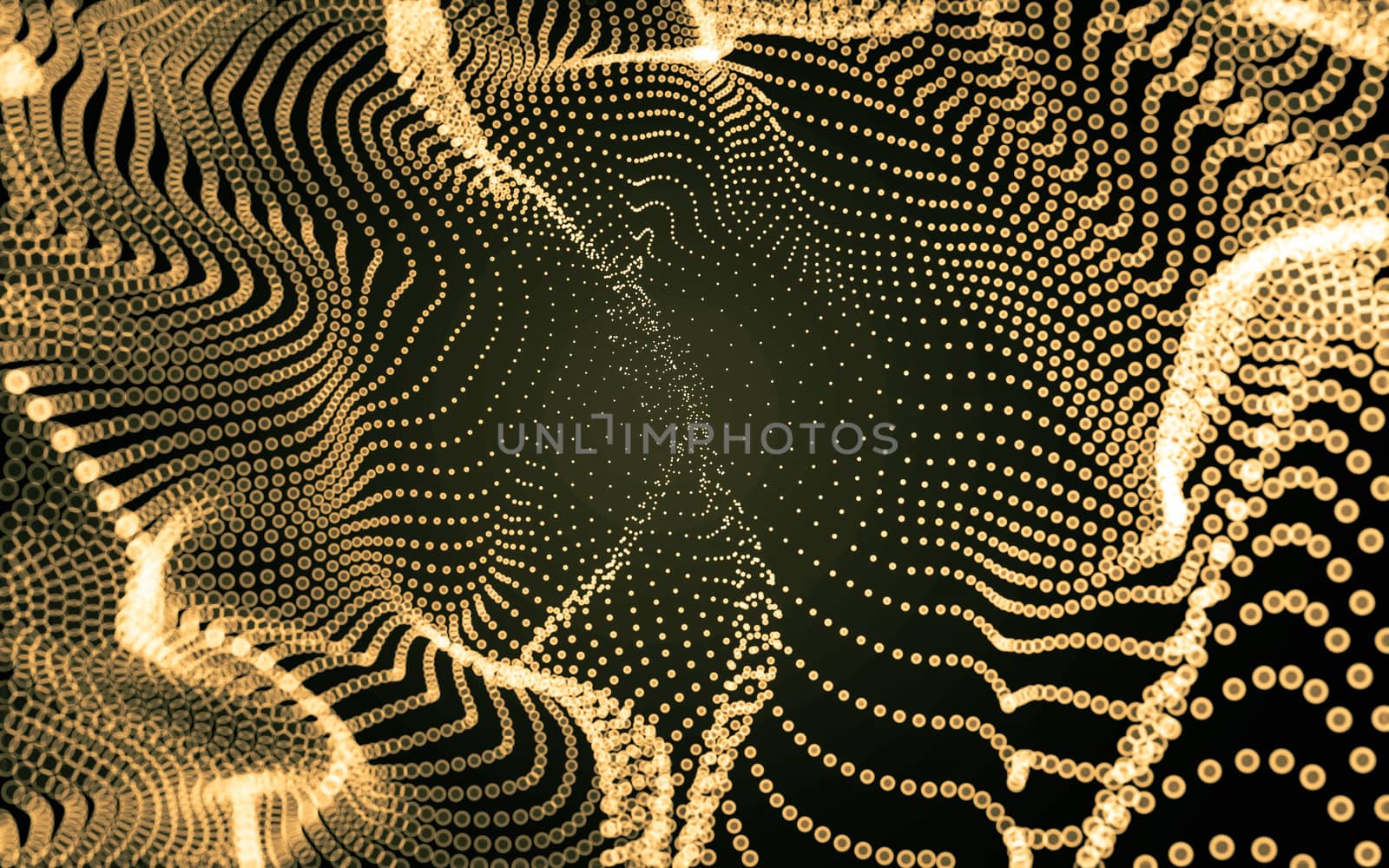 Abstract polygonal space low poly dark background with connecting dots and lines. Connection structure. 3d rendering