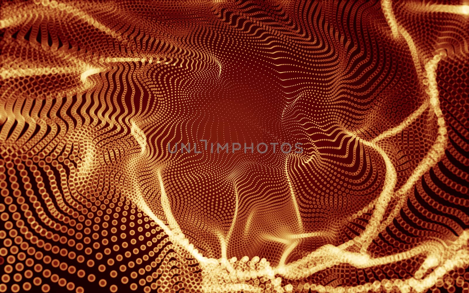 Abstract polygonal space low poly dark background with connecting dots and lines. Connection structure. 3d rendering