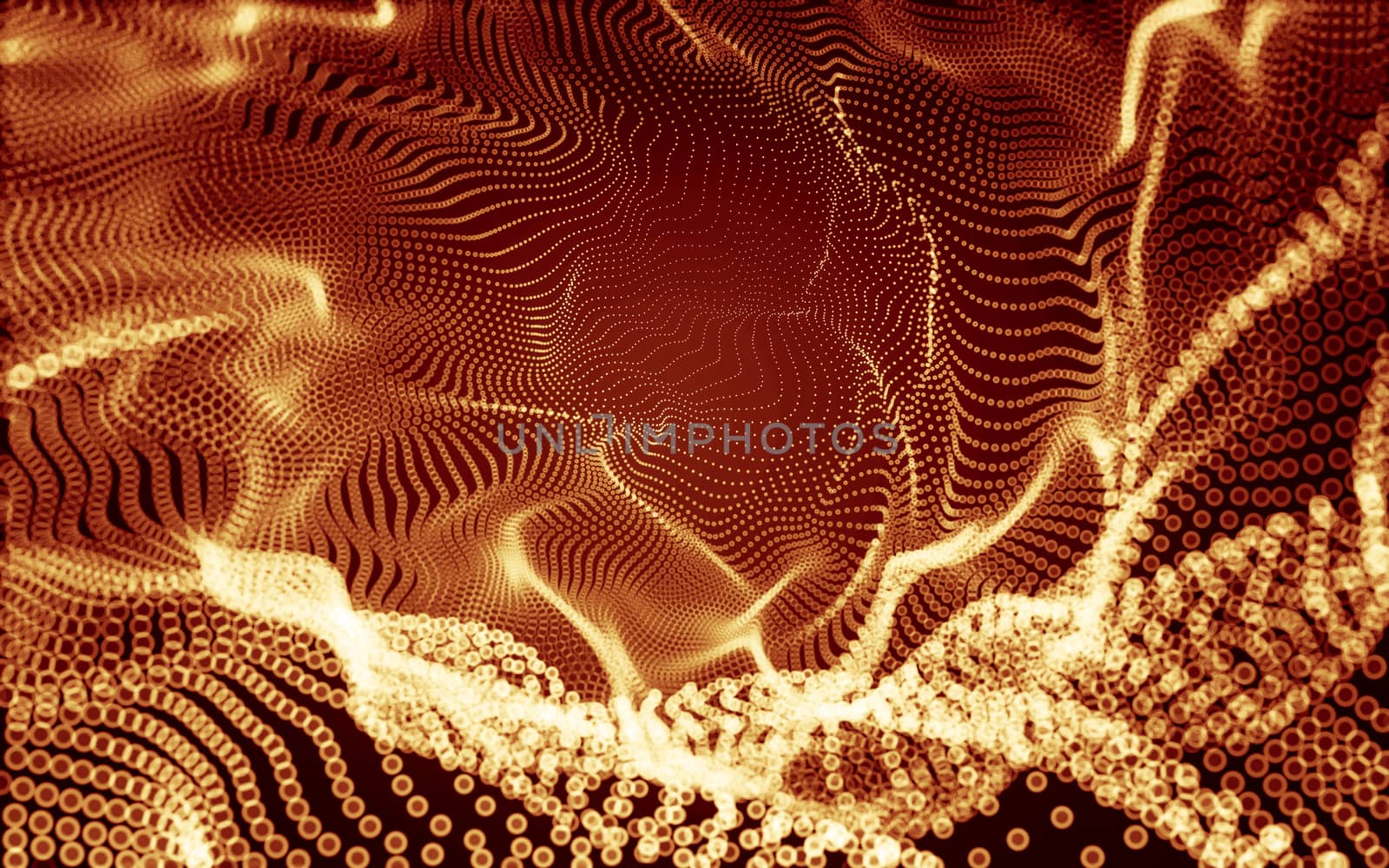 Abstract polygonal space low poly dark background with connecting dots and lines. Connection structure. 3d rendering