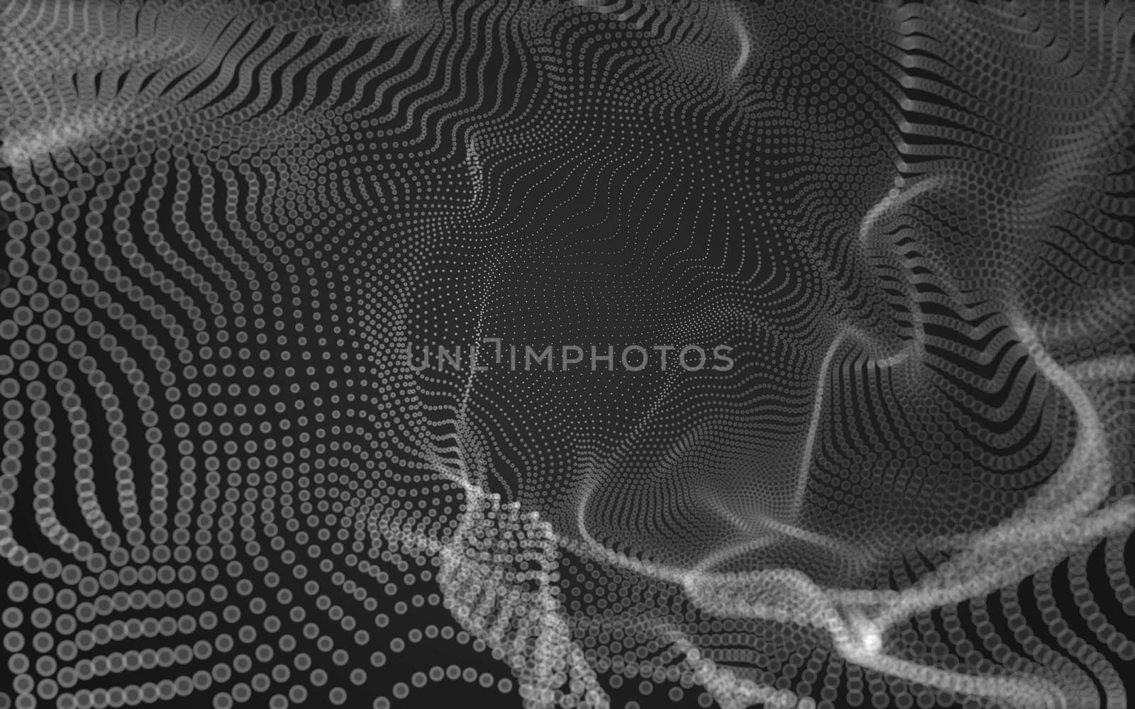 Abstract polygonal space low poly dark background, 3d rendering by teerawit