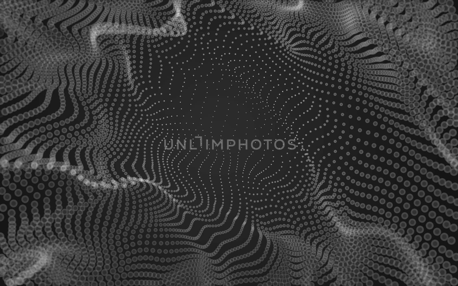 Abstract polygonal space low poly dark background, 3d rendering by teerawit