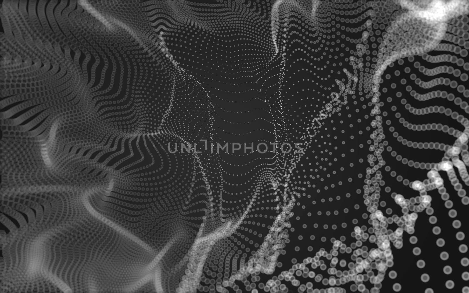 Abstract polygonal space low poly dark background, 3d rendering by teerawit