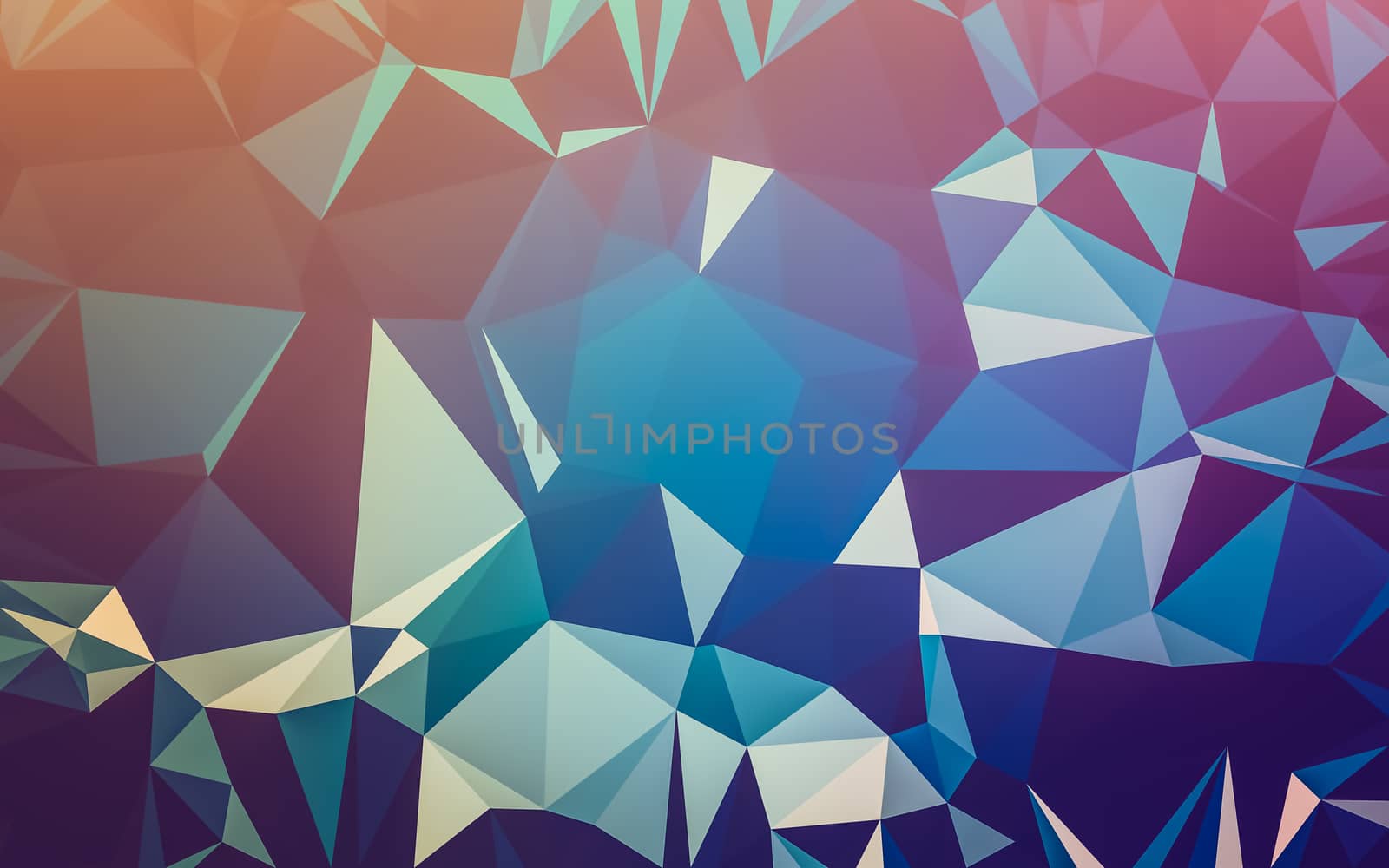 Abstract low poly background, geometry triangle by teerawit