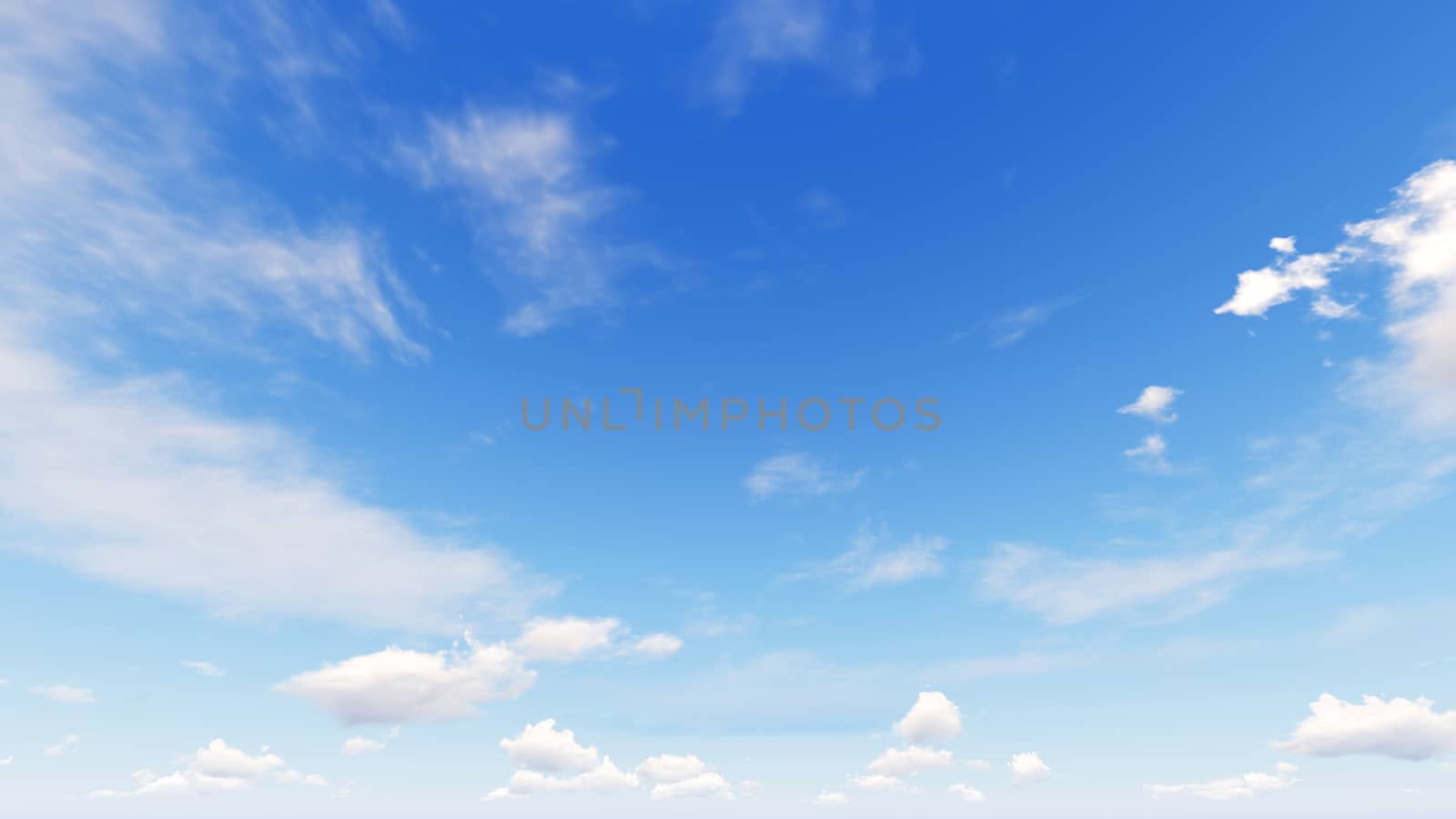 Cloudy blue sky abstract background, blue sky background with tiny clouds, 3d rendering

