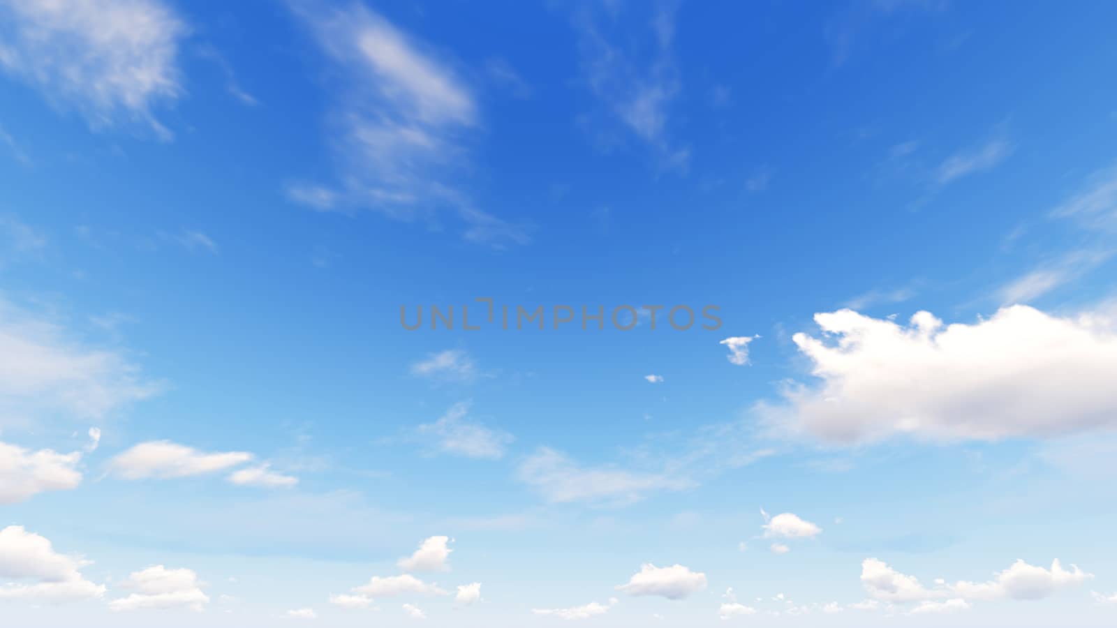 Cloudy blue sky abstract background, blue sky background with tiny clouds, 3d rendering

