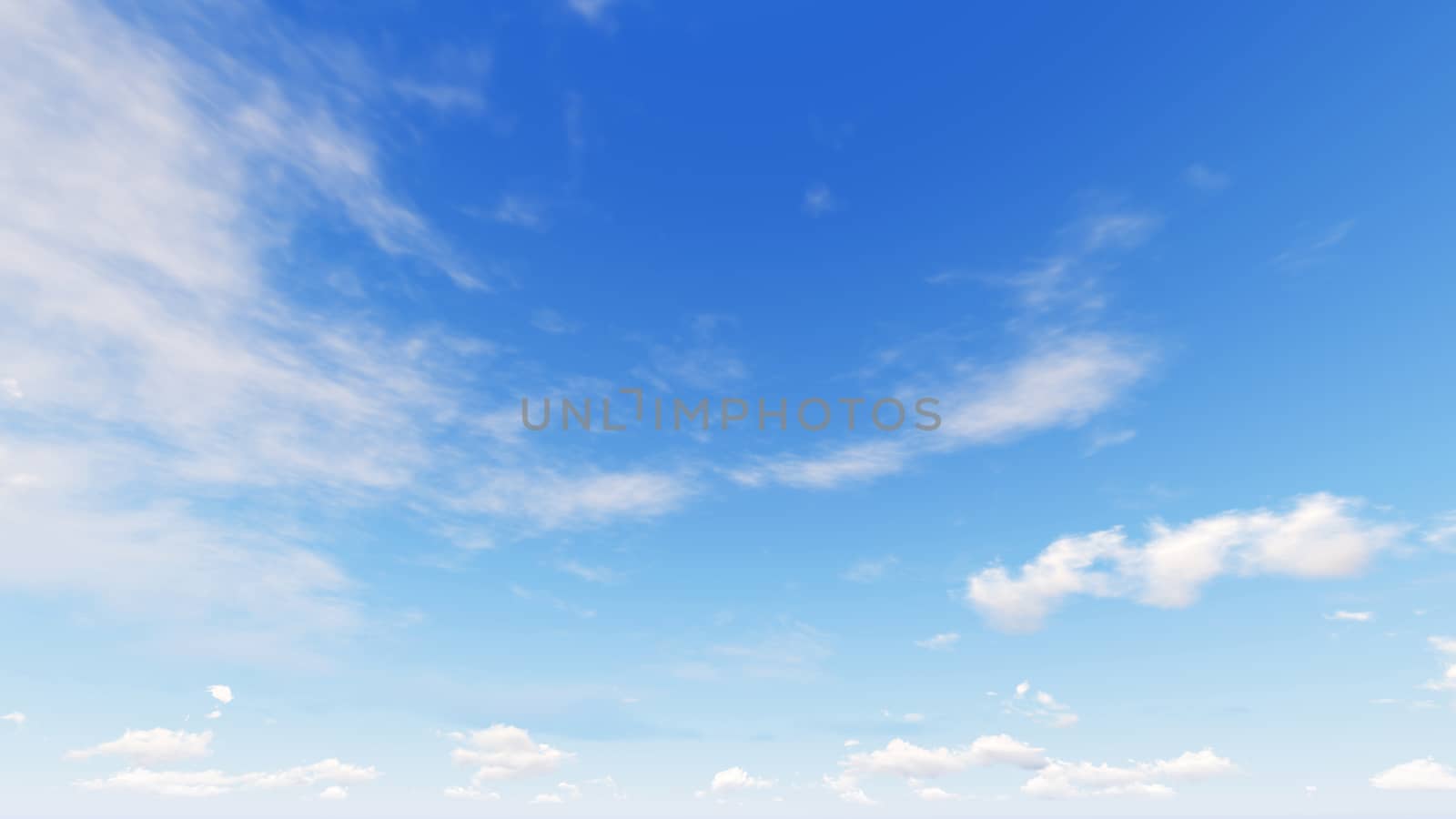 Cloudy blue sky abstract background, blue sky background with tiny clouds, 3d rendering

