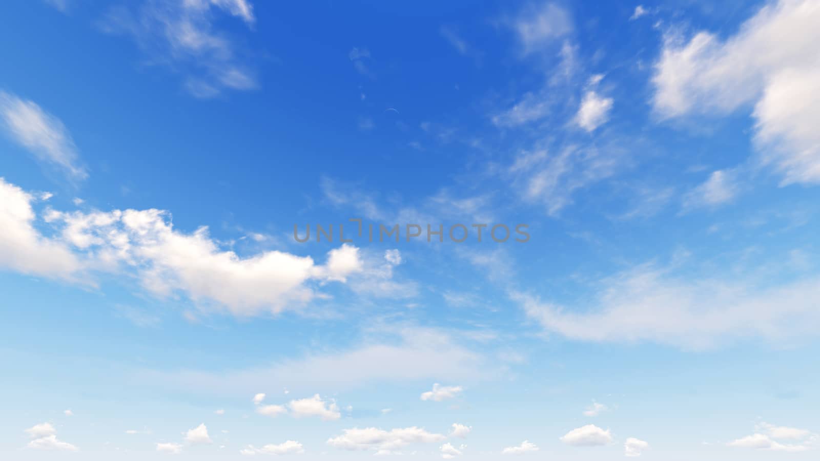 Cloudy blue sky abstract background, blue sky background with tiny clouds, 3d rendering

