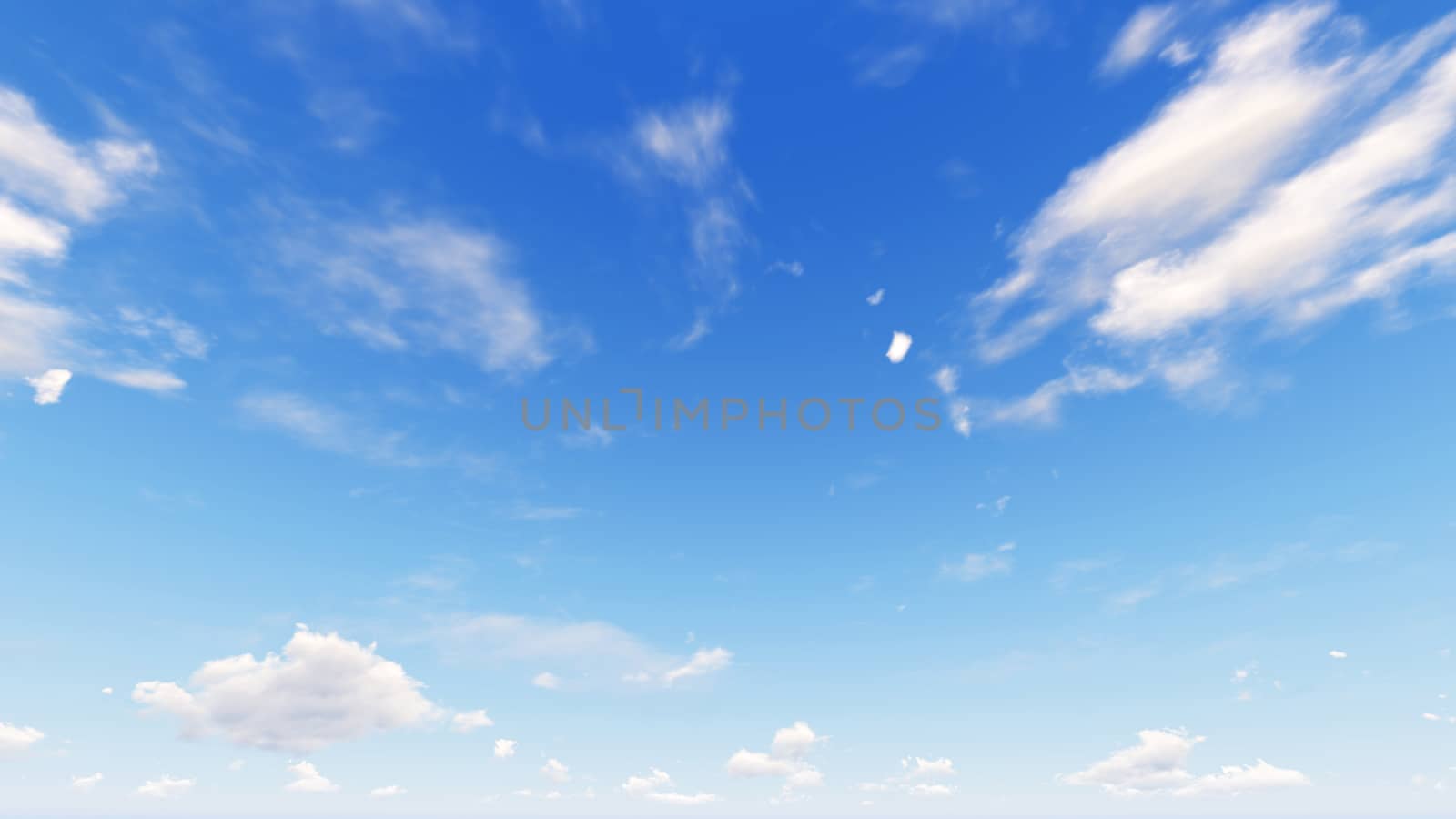 Cloudy blue sky abstract background, blue sky background with tiny clouds, 3d rendering

