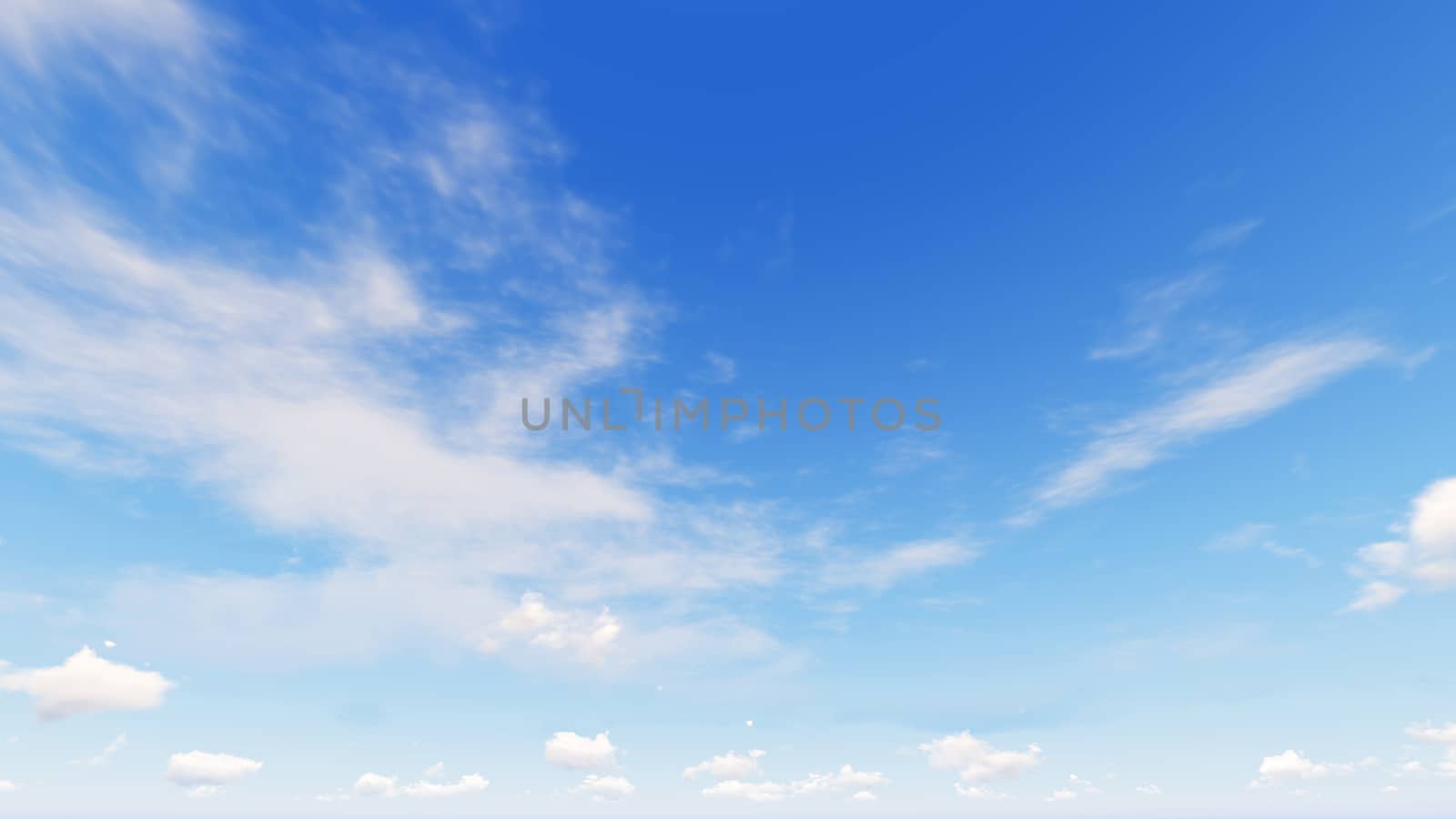 Cloudy blue sky abstract background, blue sky background with tiny clouds, 3d rendering

