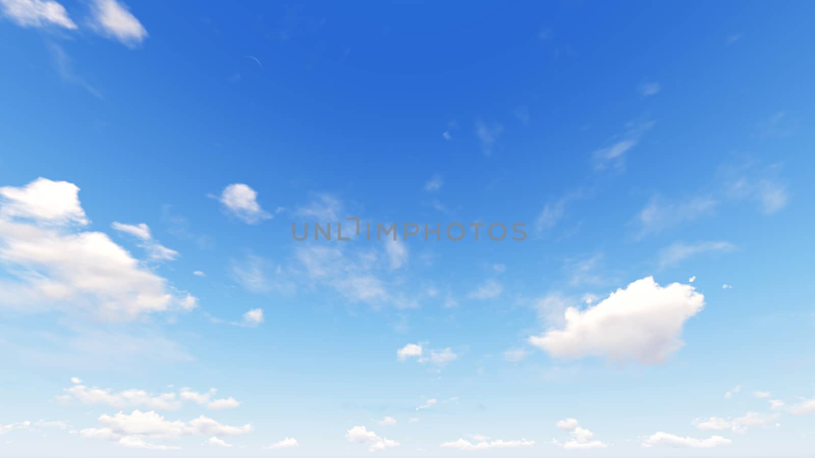 Cloudy blue sky abstract background, blue sky background with tiny clouds, 3d rendering

