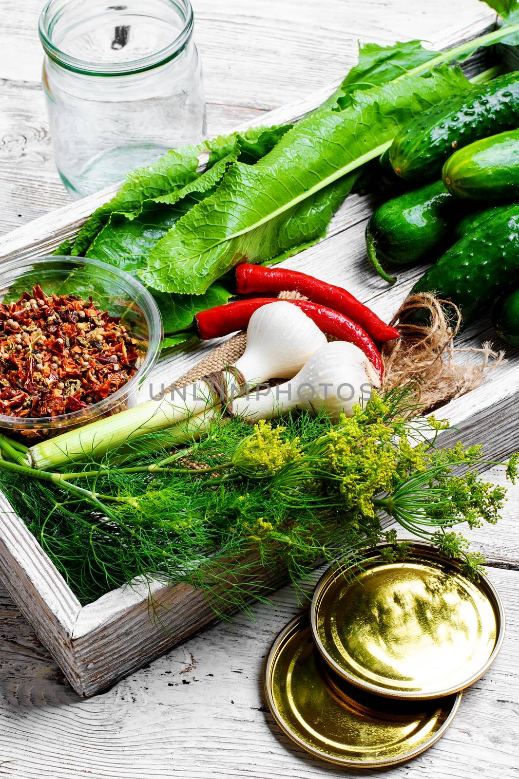 yield of cucumber,pepper,spices and fennel for pickling