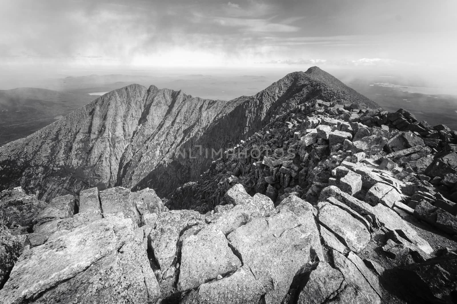 Ragged mountain top of Mt. Katahdin