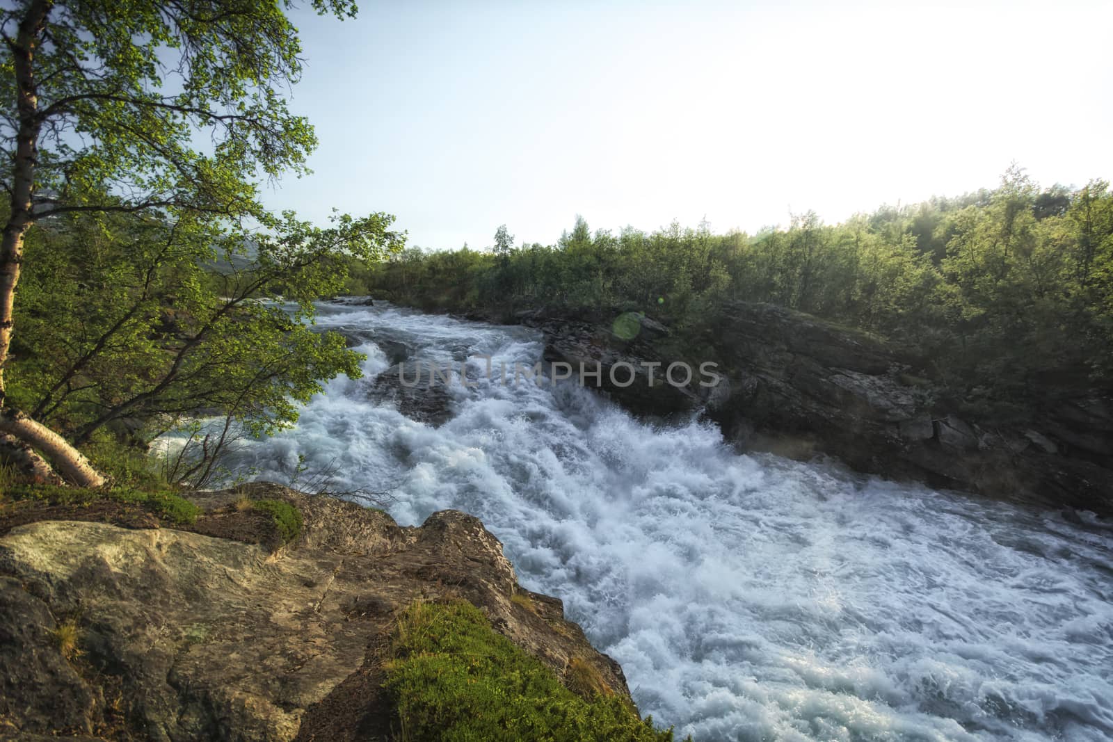 Tundra landscape in northern Lapland, Sweden