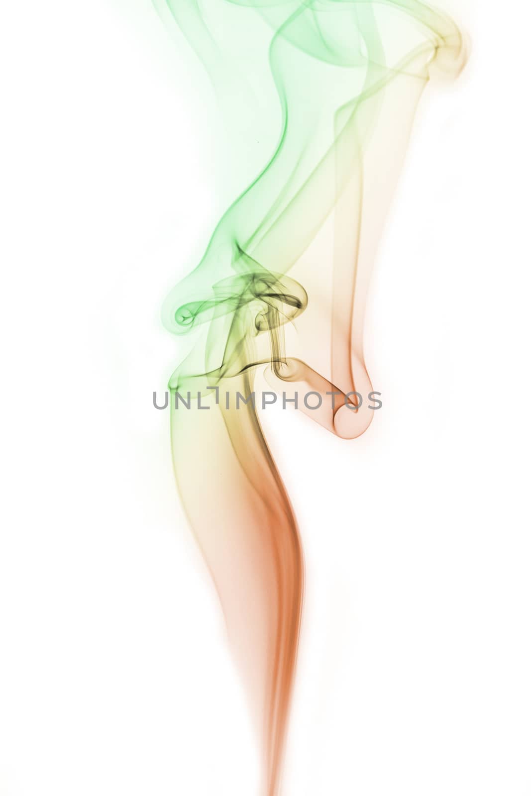 Smoke abstract background, colorful smoke of Joss stick