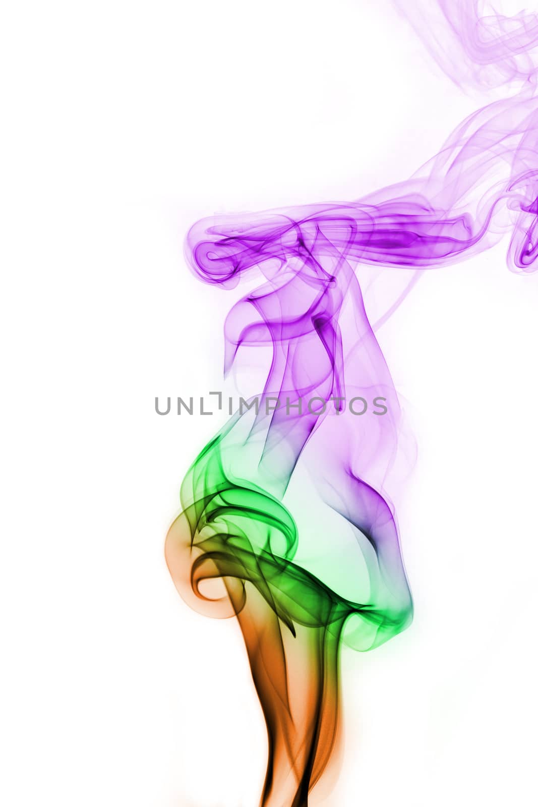 Smoke abstract background, colorful smoke of Joss stick