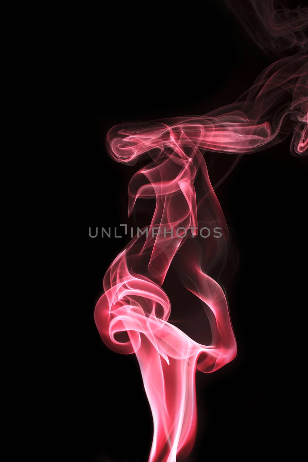 Smoke abstract background, colorful smoke of Joss stick