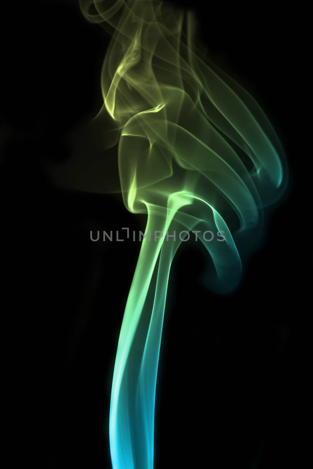 Smoke abstract background, colorful smoke of Joss stick