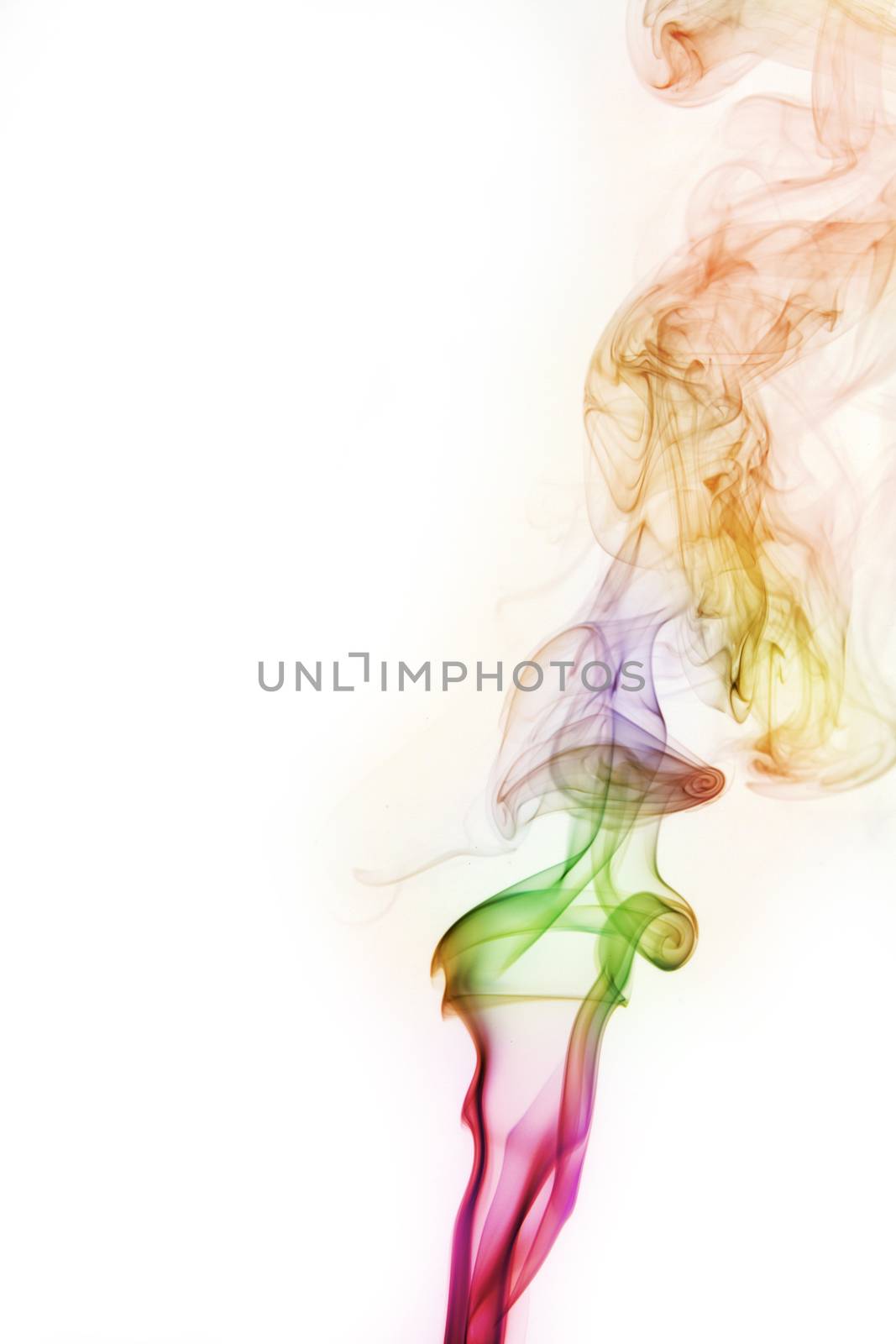 abstract background, colorful smoke of Joss stick