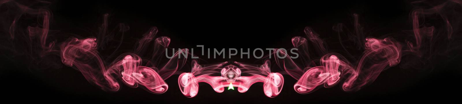 abstract background, colorful smoke of Joss stick