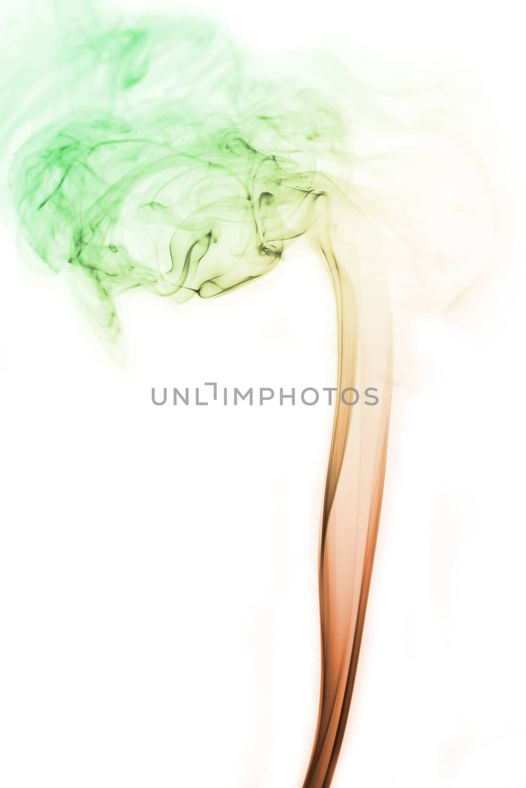 Smoke abstract background, colorful smoke of Joss stick