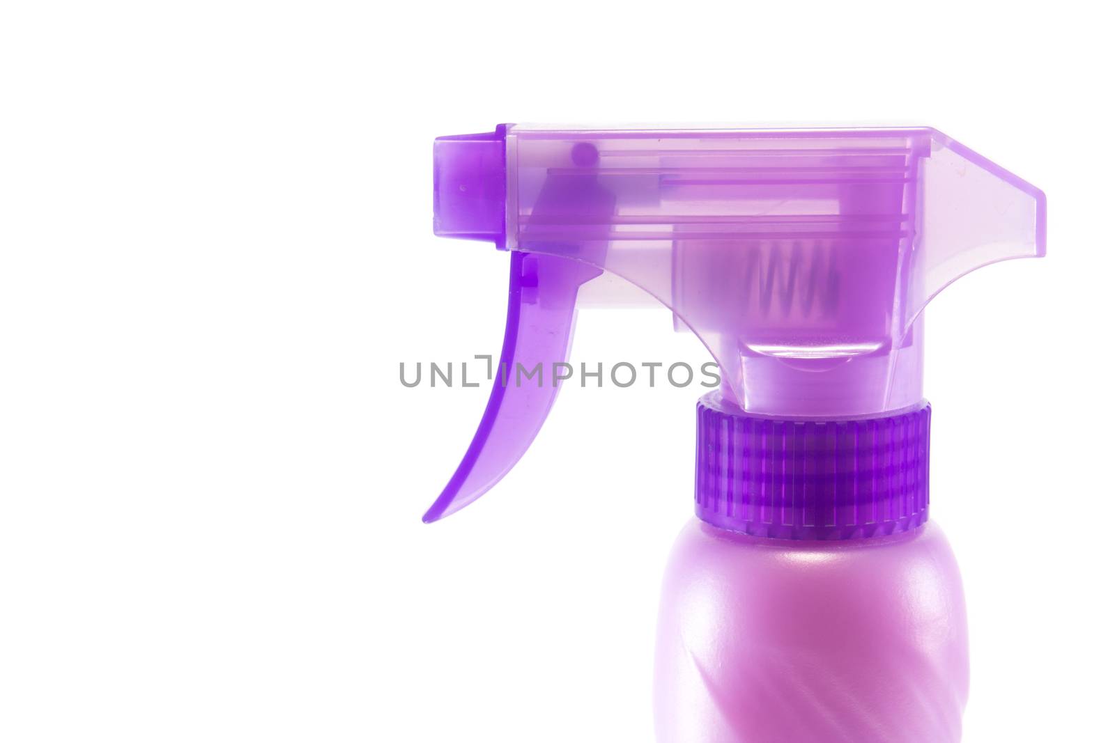 plastic water sprayer isolated on white background