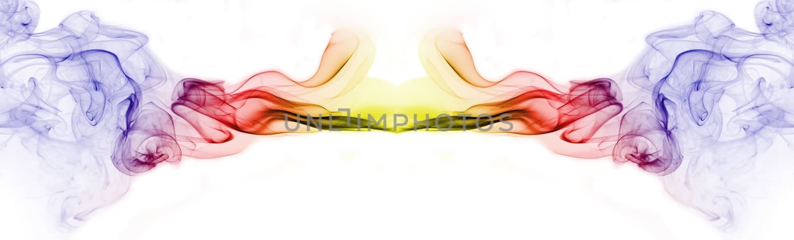 Smoke abstract background, colorful smoke of Joss stick