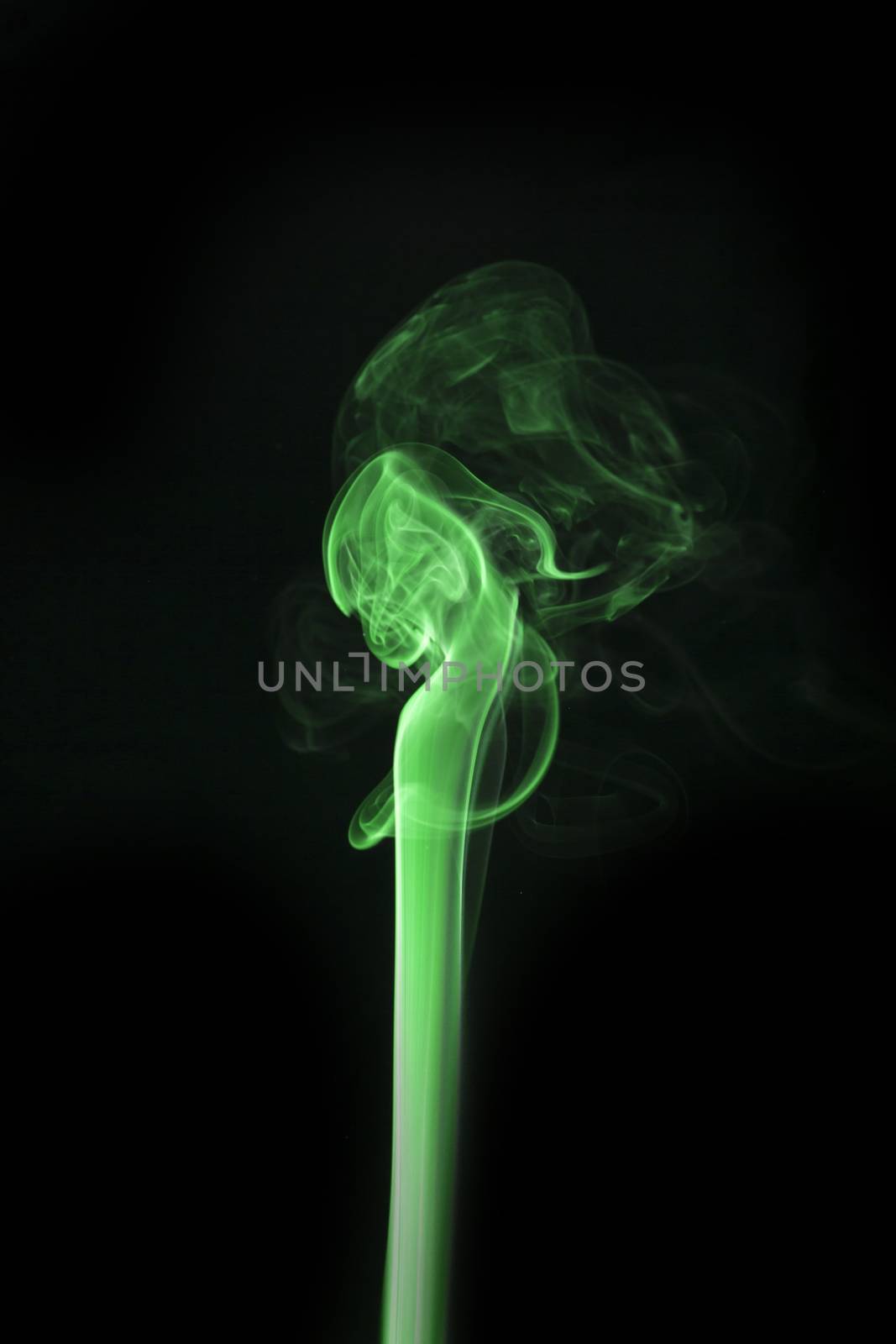 smoke of Joss stick by theerapoll