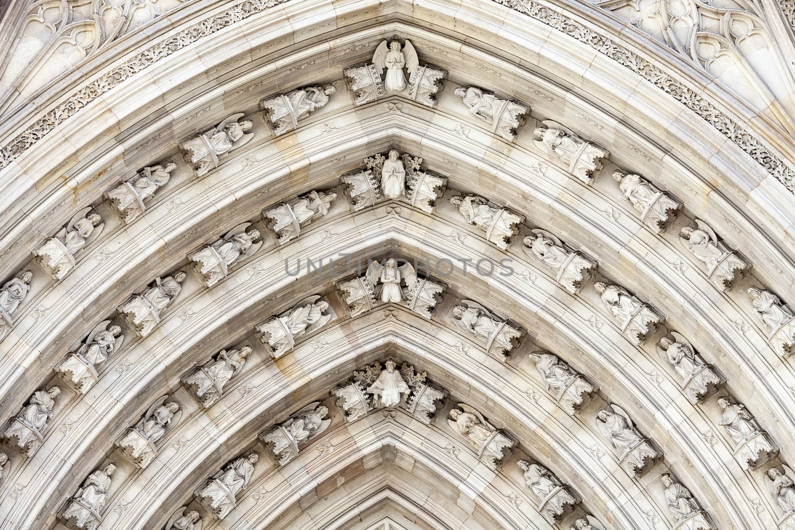 Details of Barcelona Cathedral in Gothic Quarter, Spain