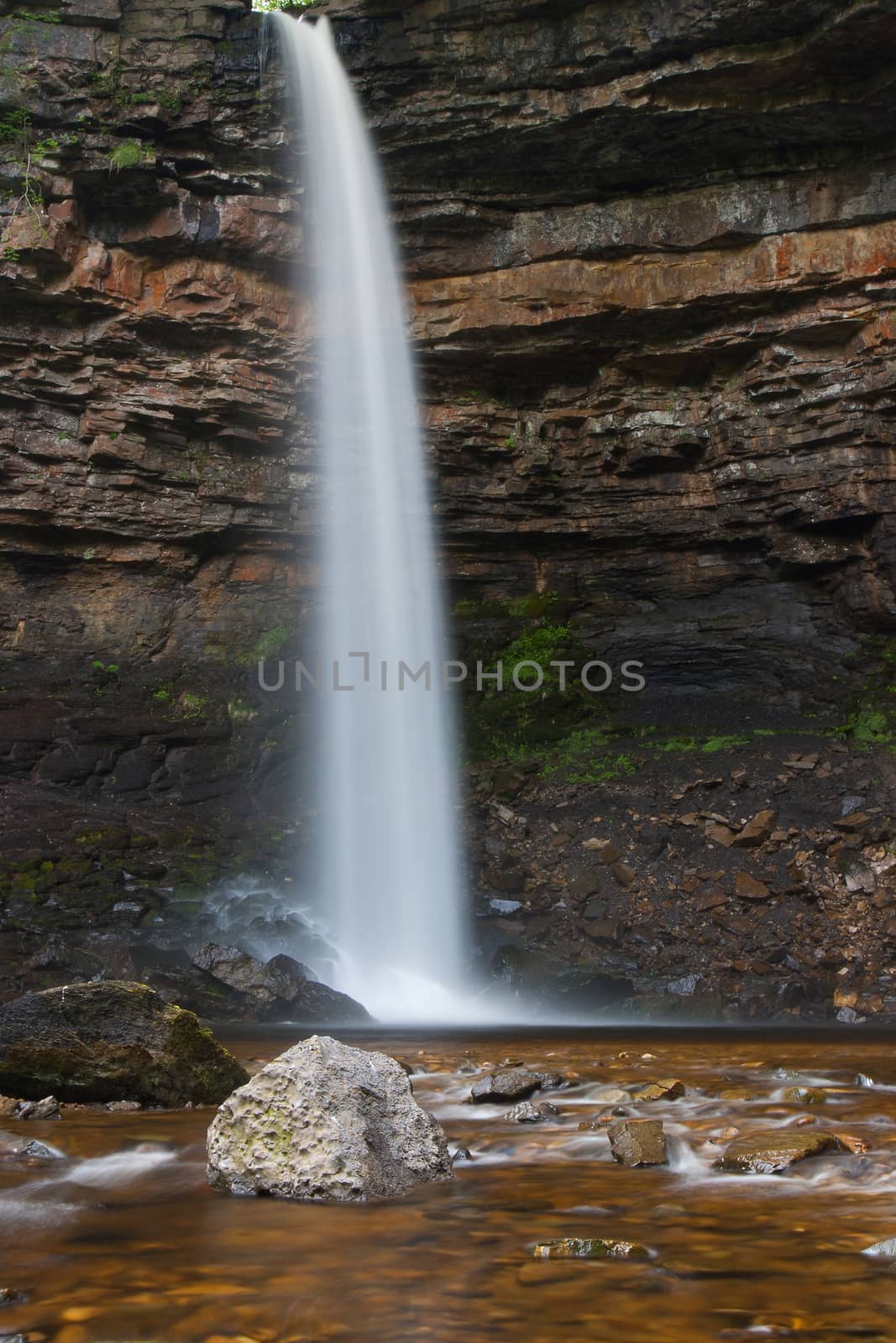 Hardraw Force is England`s largest single drop waterfall, a reputed 100 foot drop.