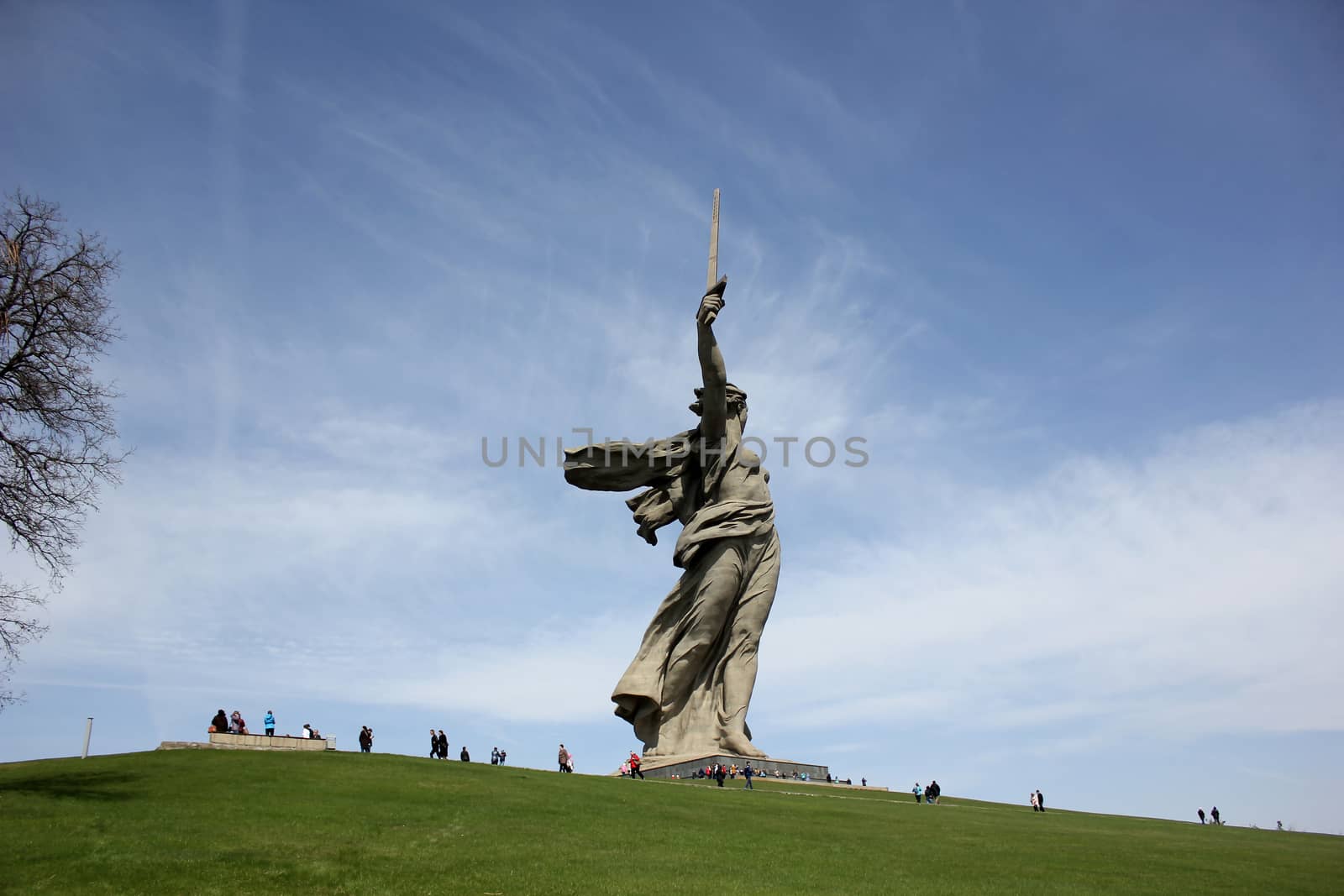 greatest sculpture in the world "Motherland" on Mamayev Kurgan in the city of Volgograd