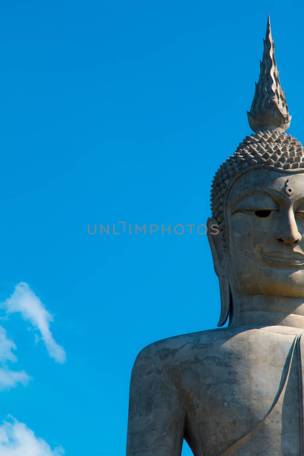 Big Buddha Mountain Manorom Mukdahan province.