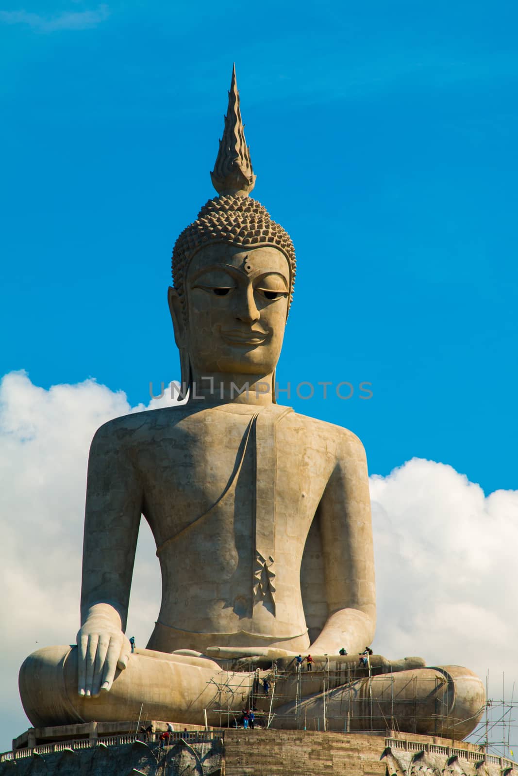 Big Buddha Mountain Manorom Mukdahan province.