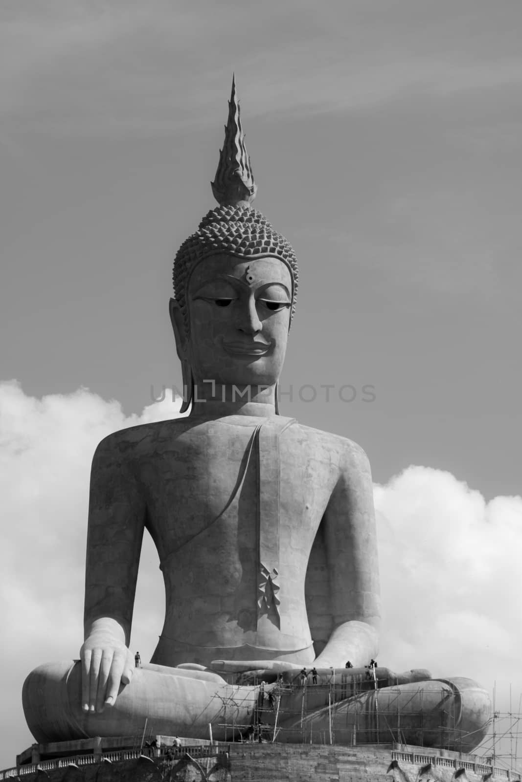 Big Buddha Mountain Manorom Mukdahan province.