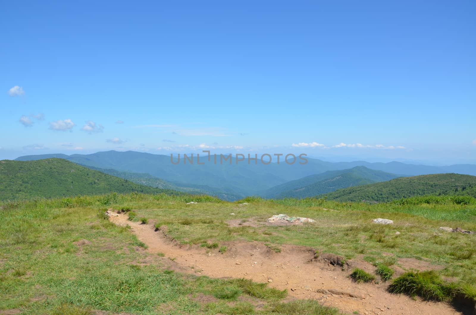 View along the Art Loeb trail in North Carolina. This is near Black Balsam knob.