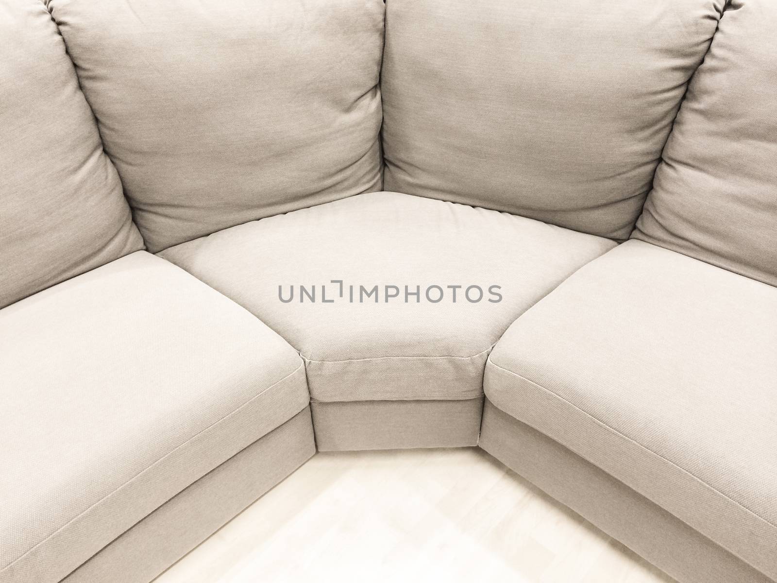Luxurious white corner sofa by anikasalsera