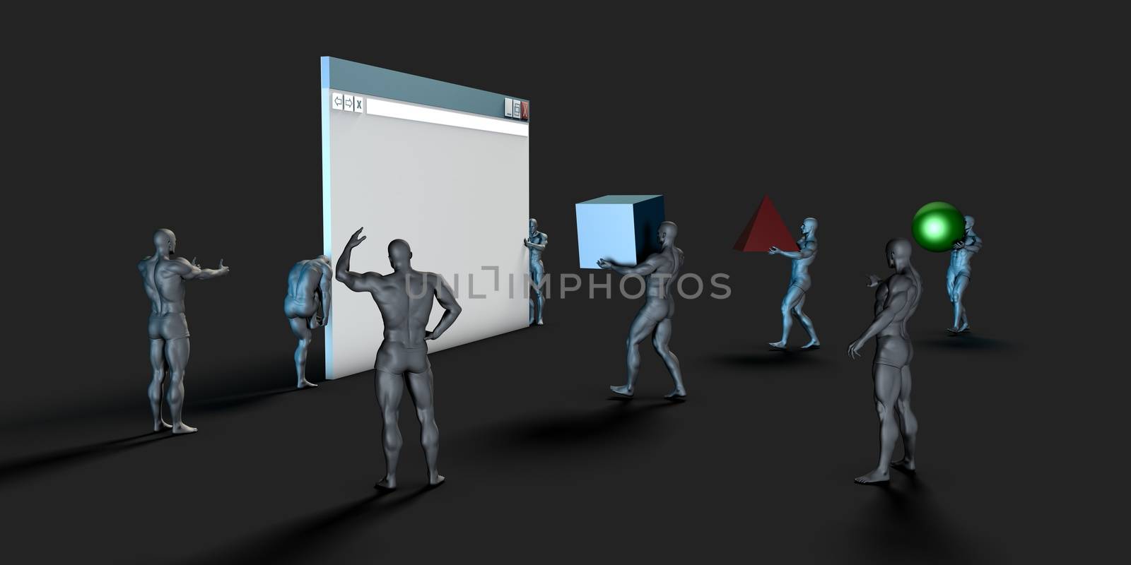 User Interface or UI Graphic Design for Web
