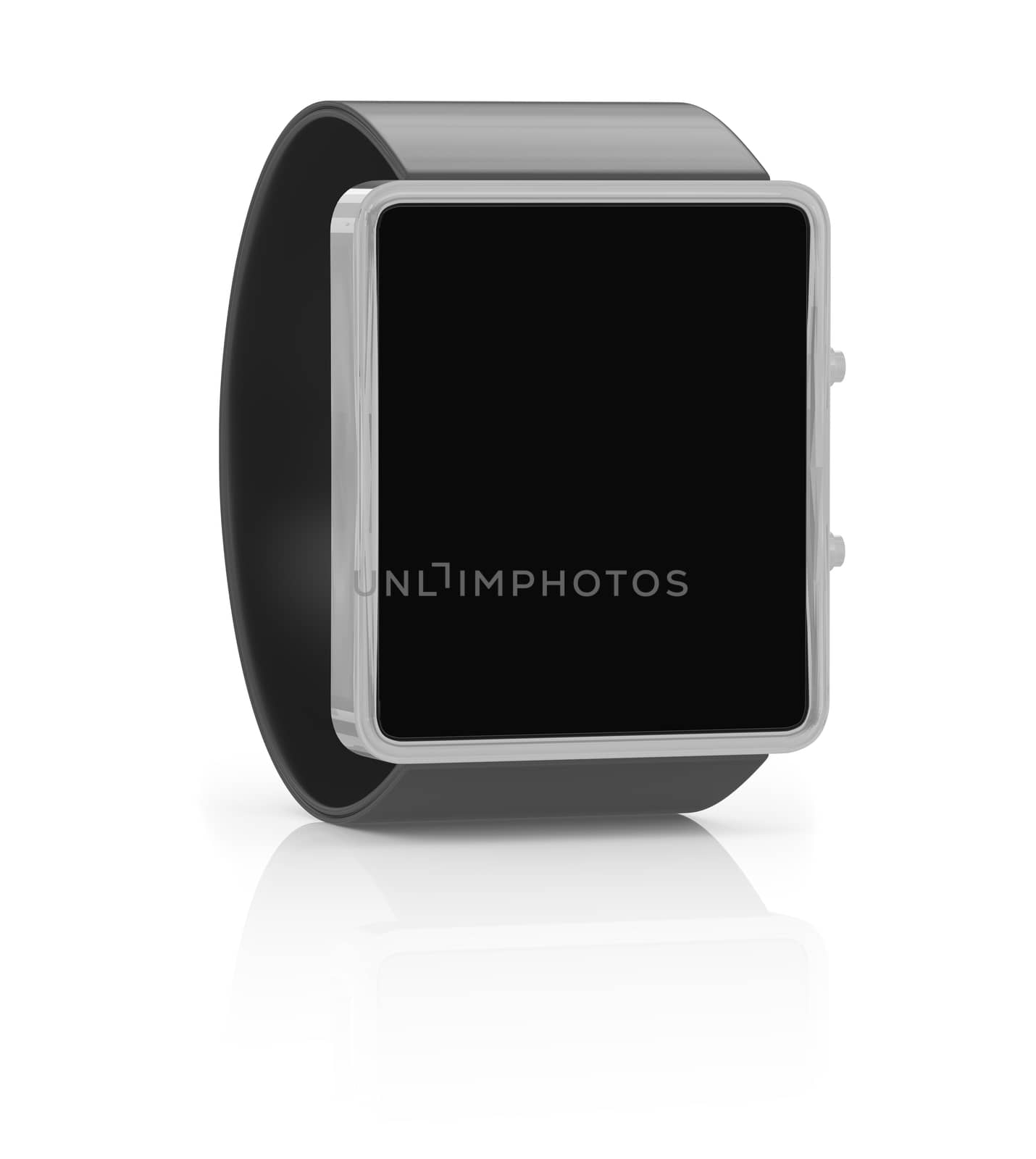 Smart watch isolated on white background. 3D illustration