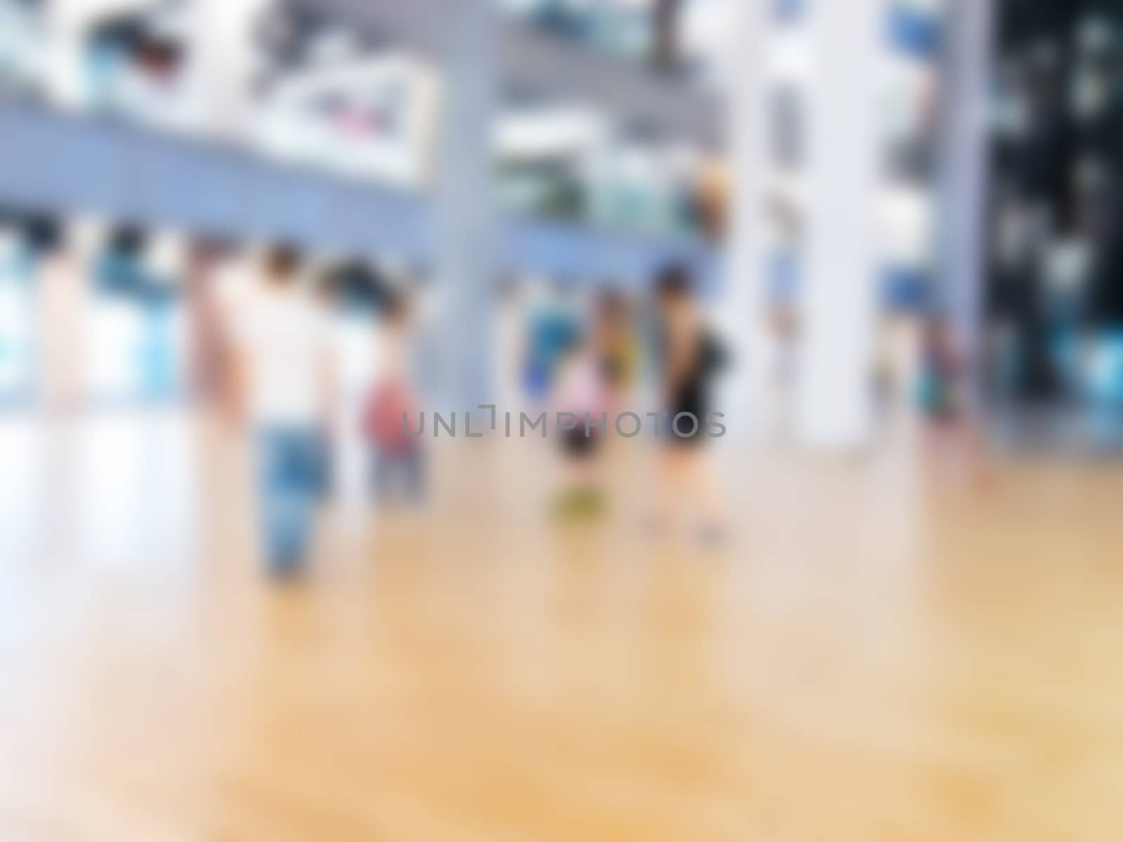 Abstract background of shopping mall, shallow DOF by fascinadora