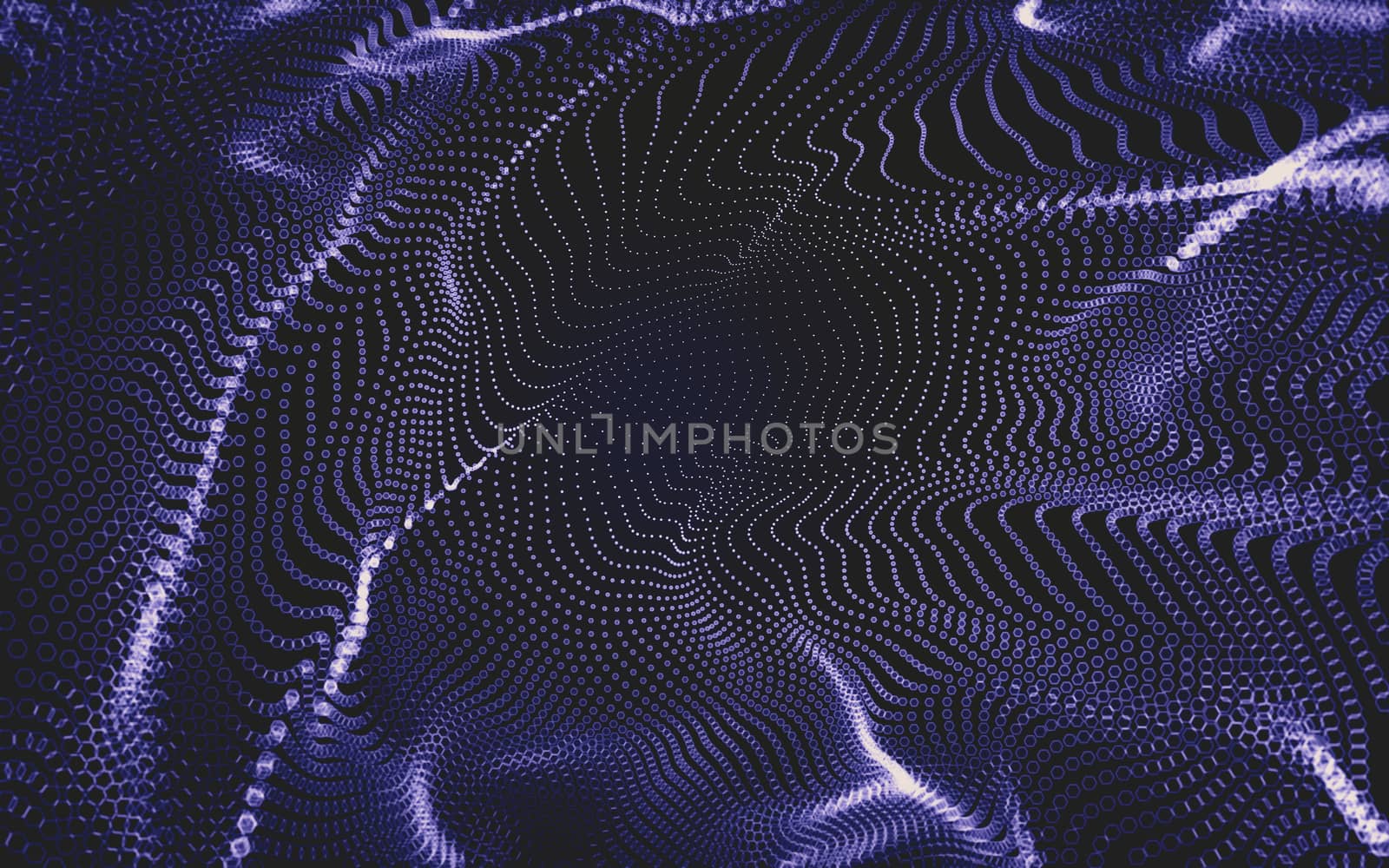 Abstract polygonal space low poly dark background with connecting dots and lines. Connection structure. 3d rendering