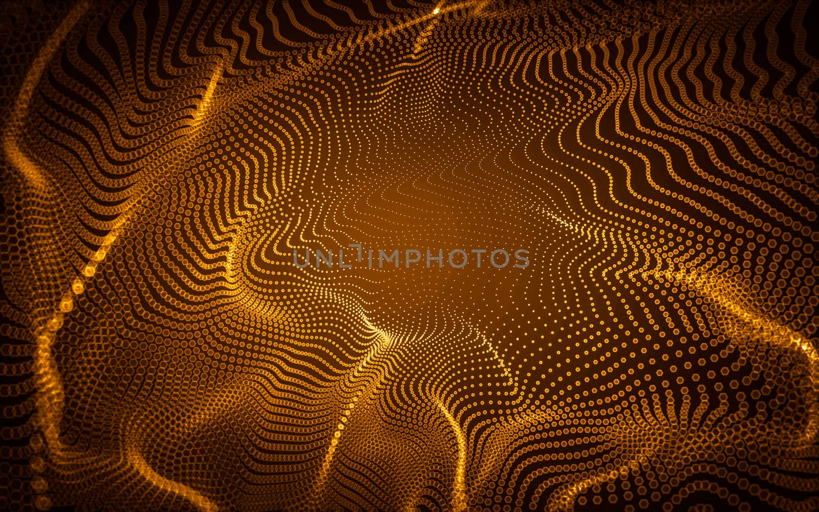 Abstract polygonal space low poly dark background, 3d rendering by teerawit