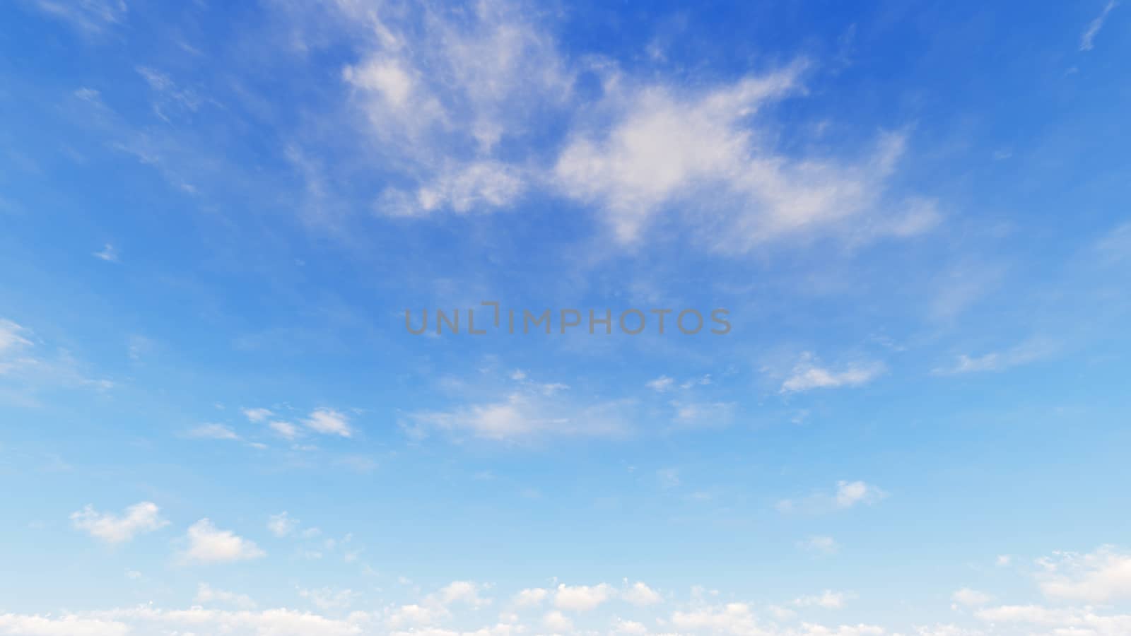 Cloudy blue sky abstract background, blue sky background with tiny clouds, 3d rendering

