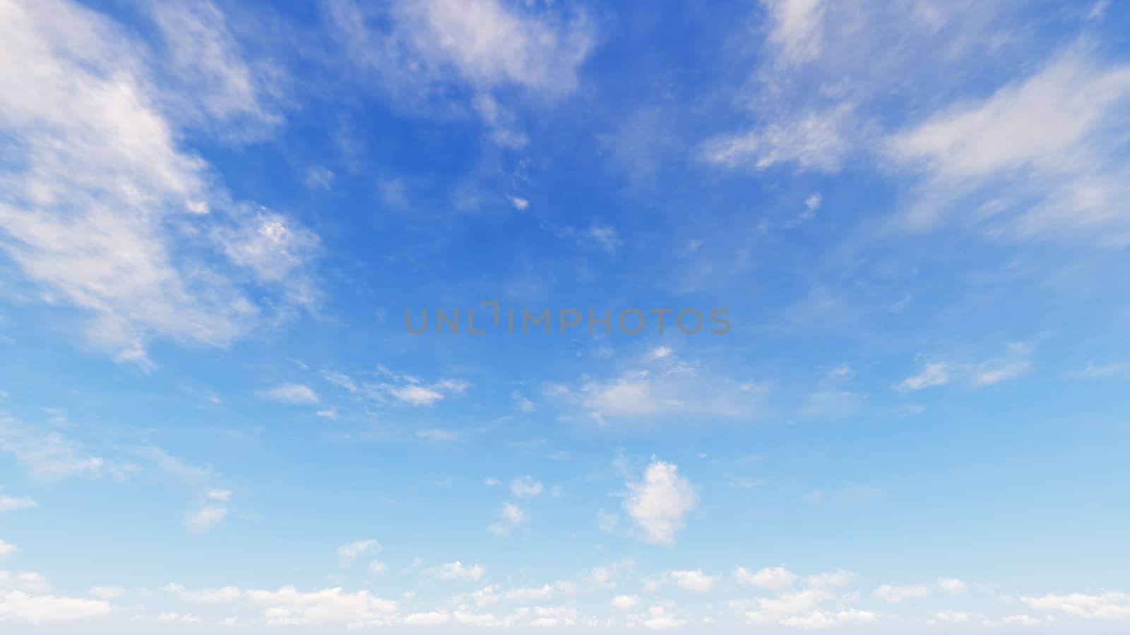 Cloudy blue sky abstract background, blue sky background with tiny clouds, 3d rendering

