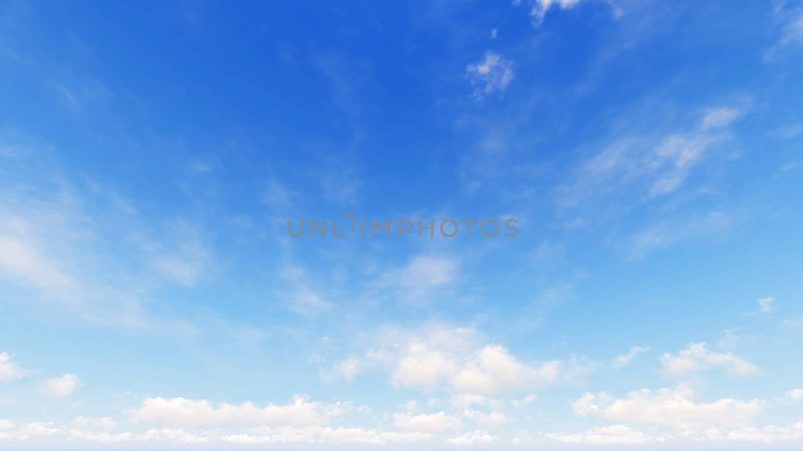 Cloudy blue sky abstract background, blue sky background with tiny clouds, 3d rendering

