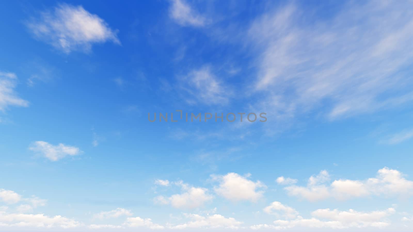 Cloudy blue sky abstract background, blue sky background with tiny clouds, 3d rendering

