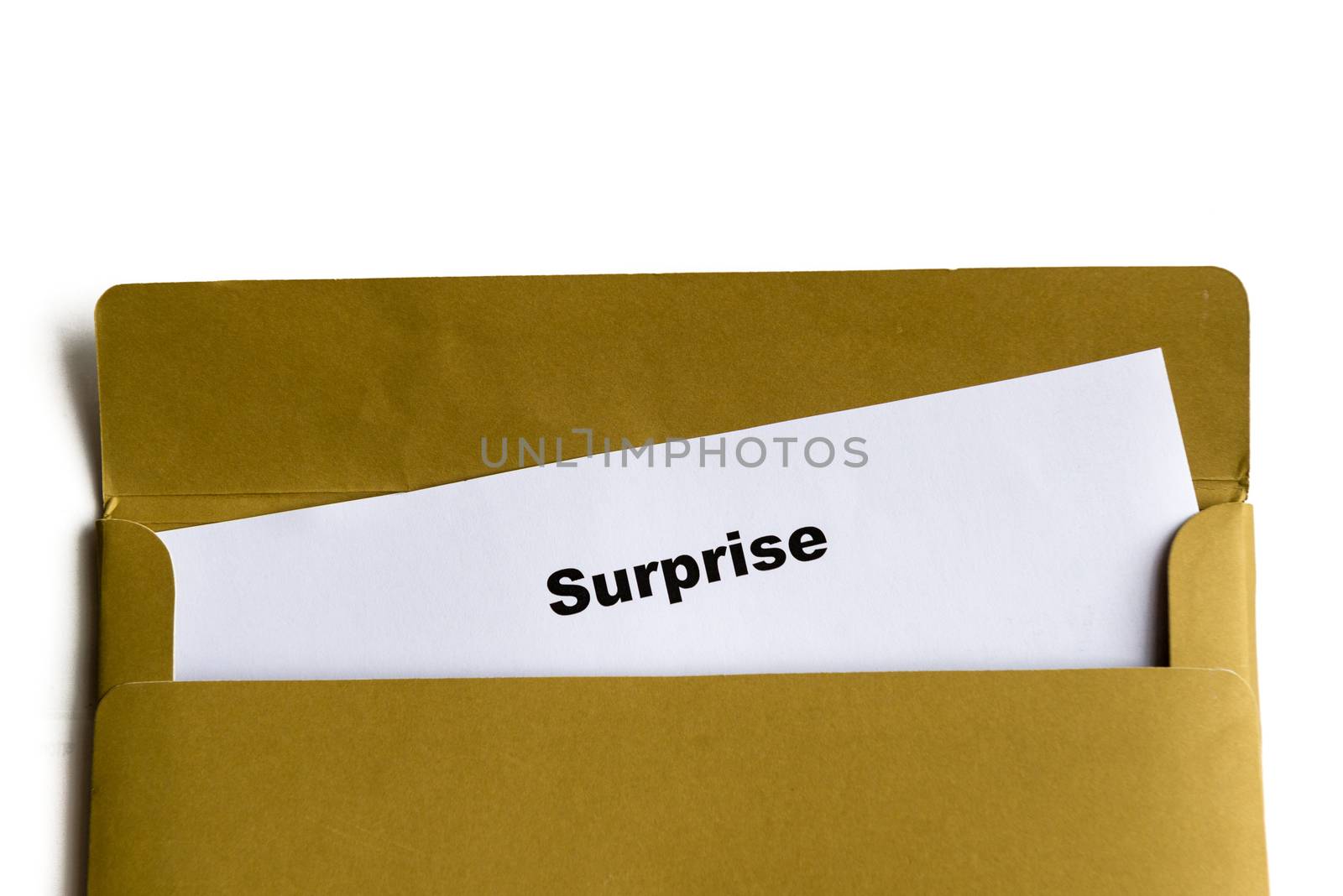 surprise word in the envelope